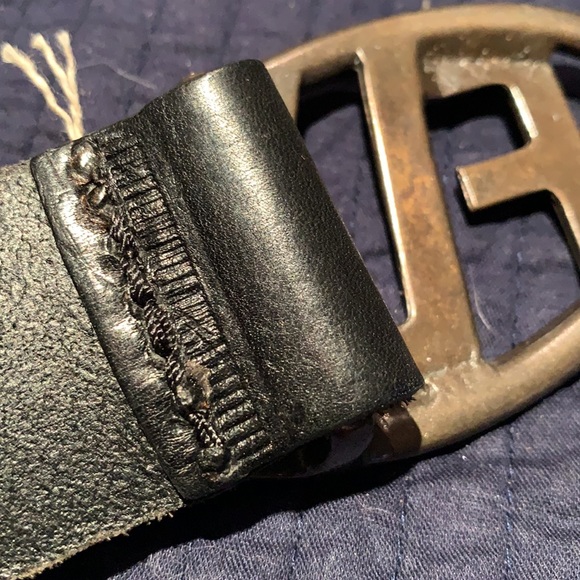 Fly London Black Yves Leather Belt - Picture 3 of 6